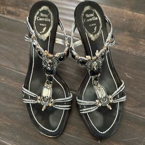 Rene Caovilla jeweled sandals
